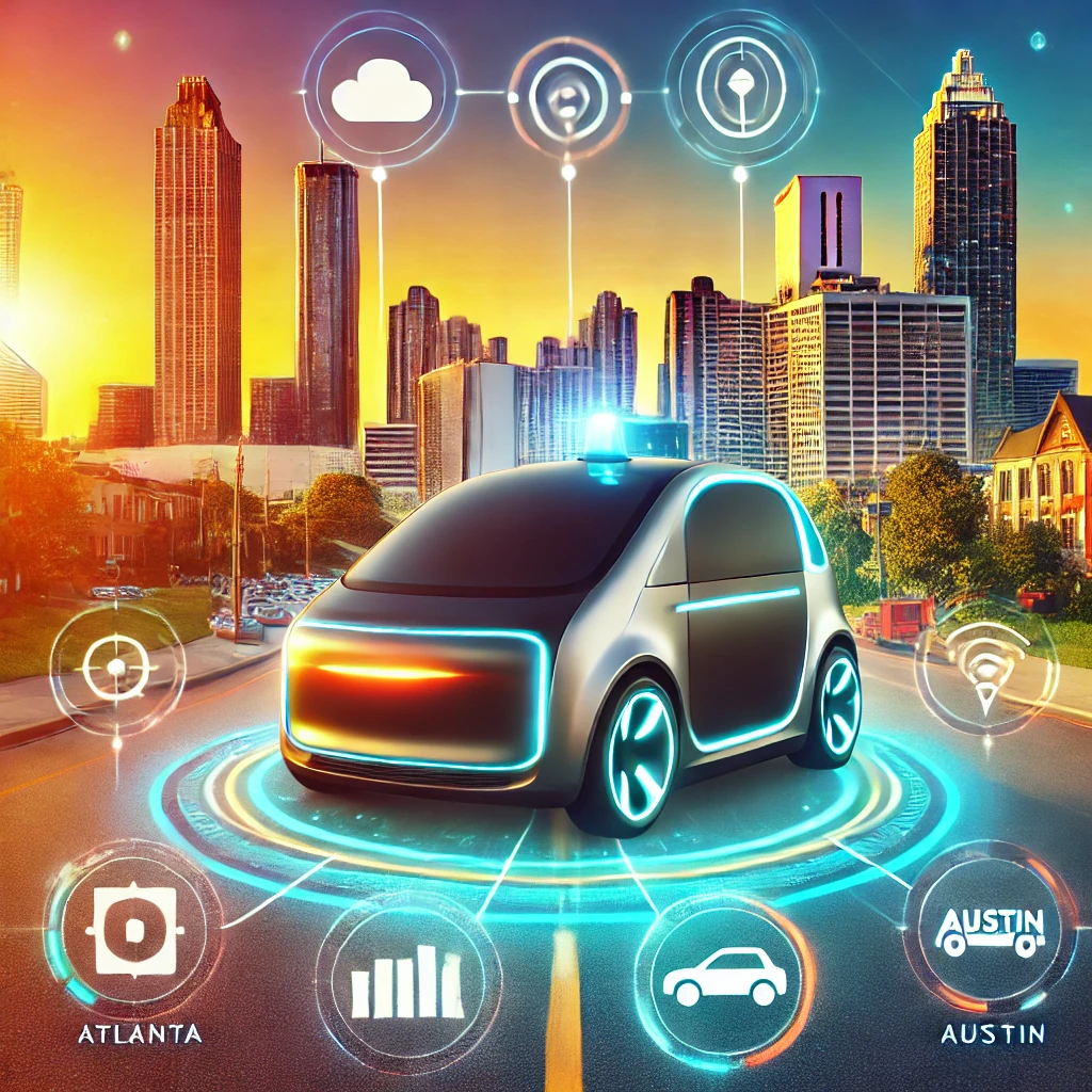 توسُّع سيارات الأجرة الذاتية القيادة إلى أتلانتا وأوستن: قفزة نحو مستقبل التنقل الحضري